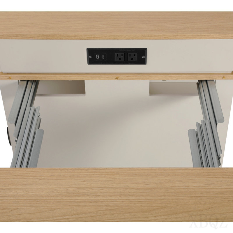 Îlot de cuisine 59,5 po avec table de salle à manger extensible, table de rangement de cuisine avec rangement double face, îlot de cuisine avec 2 tiroirs, prise de courant, tablettes latérales ouvertes, pour la cuisine, la salle à manger, blanc