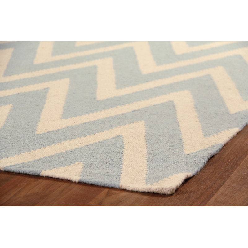 Wool Chevron Area Rug, Rectangle 9'6" x 13'6"