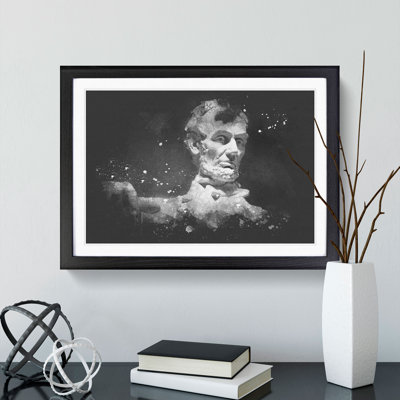 President Lincoln Memorial 1 Piece Single Picture Frame Wall Art