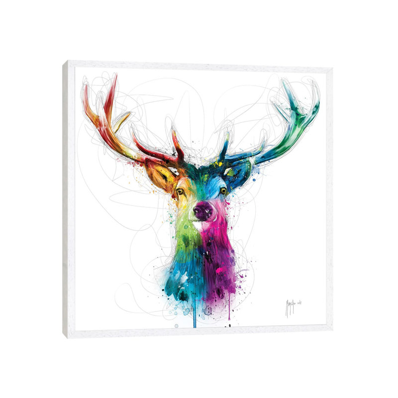 Free And Wild by Patrice Murciano - Floater Frame Gallery-Wrapped Canvas Giclée on Canvas, 45.72 cm H x 45.72 cm W, White