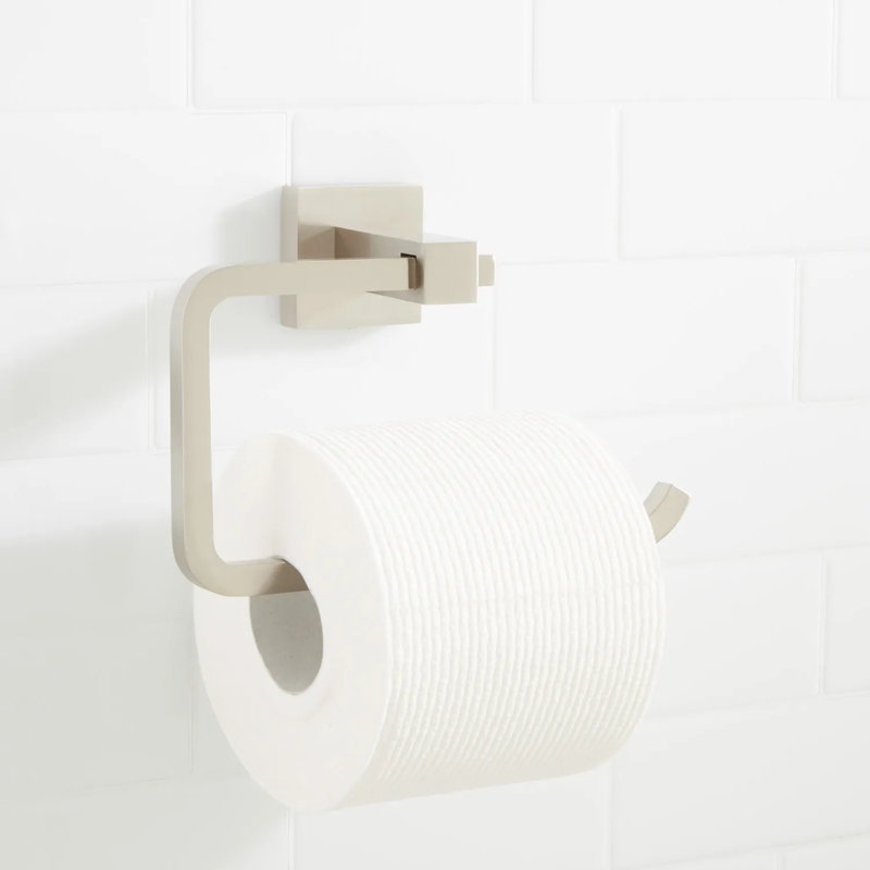 Albury Collection Wall-Mount Toilet Paper Holder, Brushed Nickel
