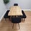 MDF Dining Set with Velvet Chairs & Tufted Velvet Bench-1656446383-1656446382