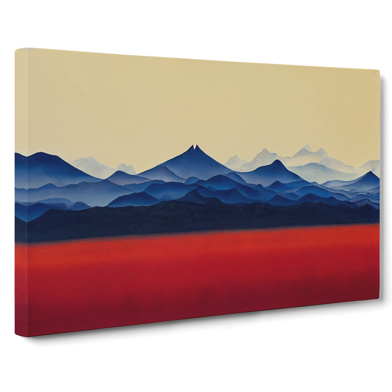 Desirable Mountain Abstract - Wrapped Canvas, 35cm H x 50cm W x 3cm D
