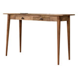 Michaud Solid Wood Writing Desk with Power Outlet