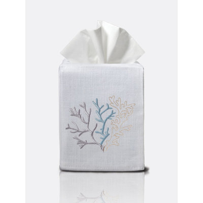 Coral Tissue Box Cover