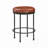 Faux Leather Backless Counter Height Stool