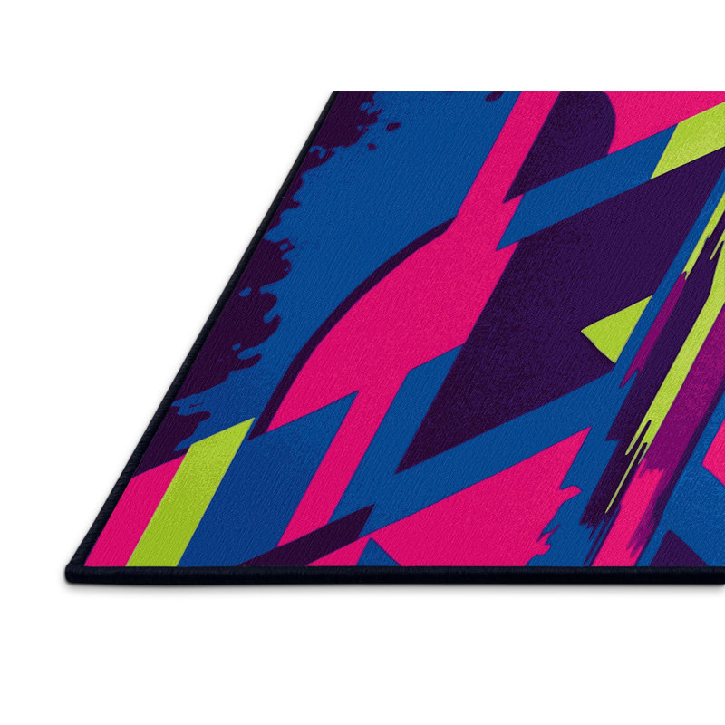 Chromatic Pulse Rug, Rectangle 2' x 3'