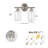 Addam 2-Light Dimmable Bathroom Vanity Light Fixtures-82964927
