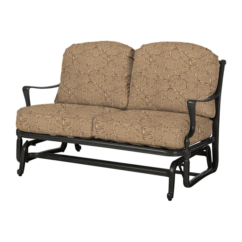 Bel Air Loveseat Glider wih Sunbrella Cushions, Bessemer 1000BA, Midnight Gold