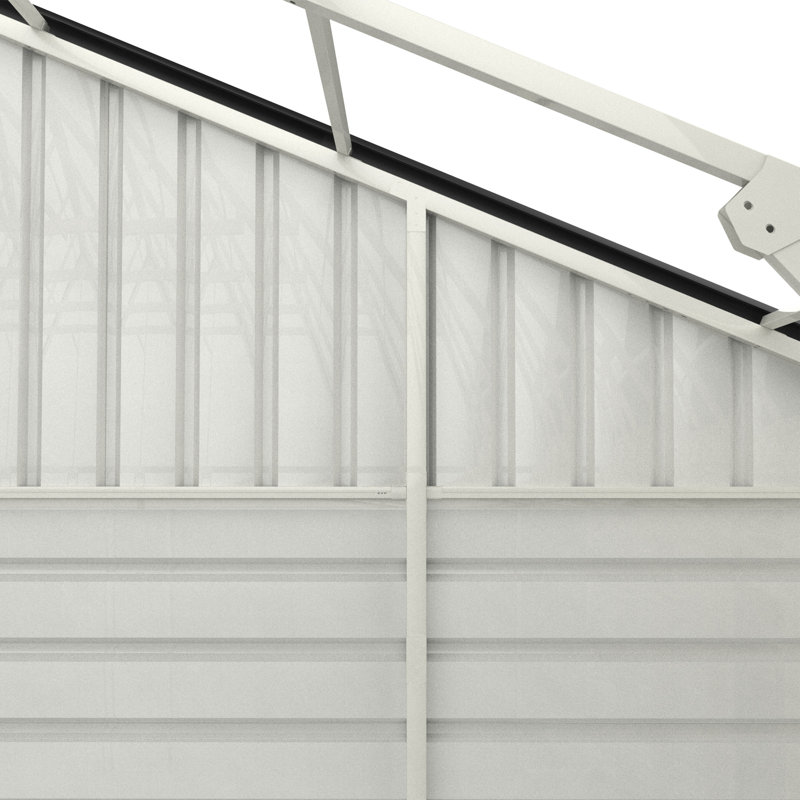 23 ft. W x 22 ft. D Metal Storage Shed Garage Shed, 13 ft. H x 23 ft. W x 22 ft. D