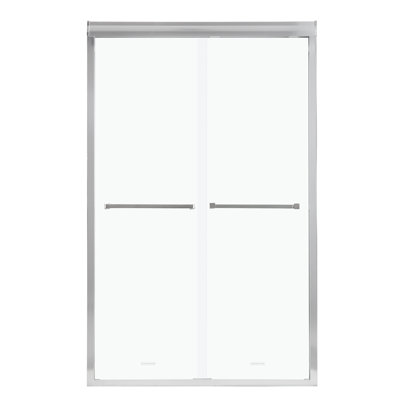 Shower Door 48" W X 76"H Semi-Frameless Bypass Sliding Shower Enclosure, 3/8 In. (8Mm)