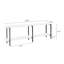 Console Celine 71 "en blanc (2 tablettes)-124922112