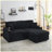Modern Multi-Function Sofa with Hidden Reclining and Cup Holders-1552538654