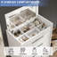 Commode 5 tiroirs avec miroir H 50,2 po Dougal-1139837417