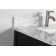 Lachine 72'' Double Bathroom Vanity with Carrara Marble Top with Mirror