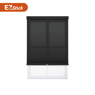 No Drill No Tool Cordless 1" Semi Sheer Light Filtering Pleated Shade