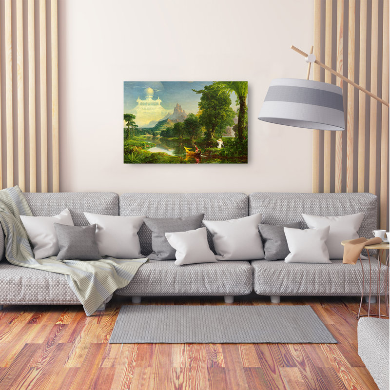 Reproduction d'art classique The World, estampe numérique sur toile, 45 x 30 x 1,5 po