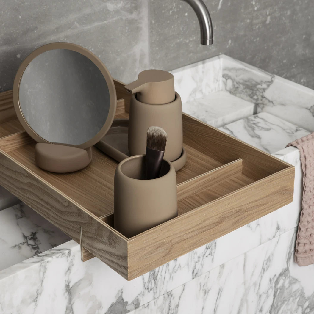 SONO Soap Dispenser, Silicone Covered Tan