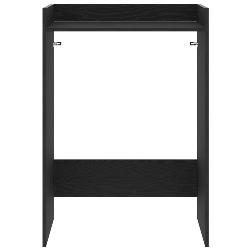 Freestanding Bathroom Cabinet, Black Oak