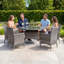 Jeneva 6 - Person Wicker Patio Dining Set with Round Table , Cushions Included-1083250202