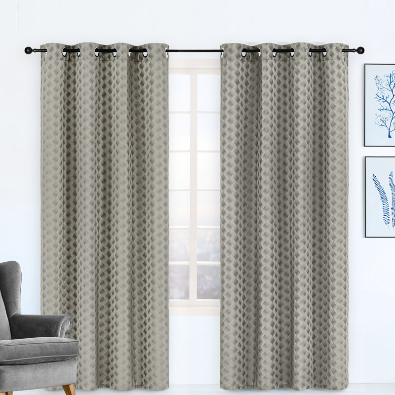 Room Darkening Curtain Single Panel, Taupe