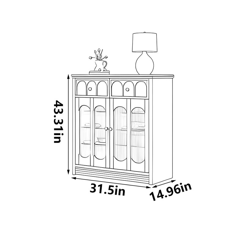 Retro style fashionable storage shoe cabinet, Black