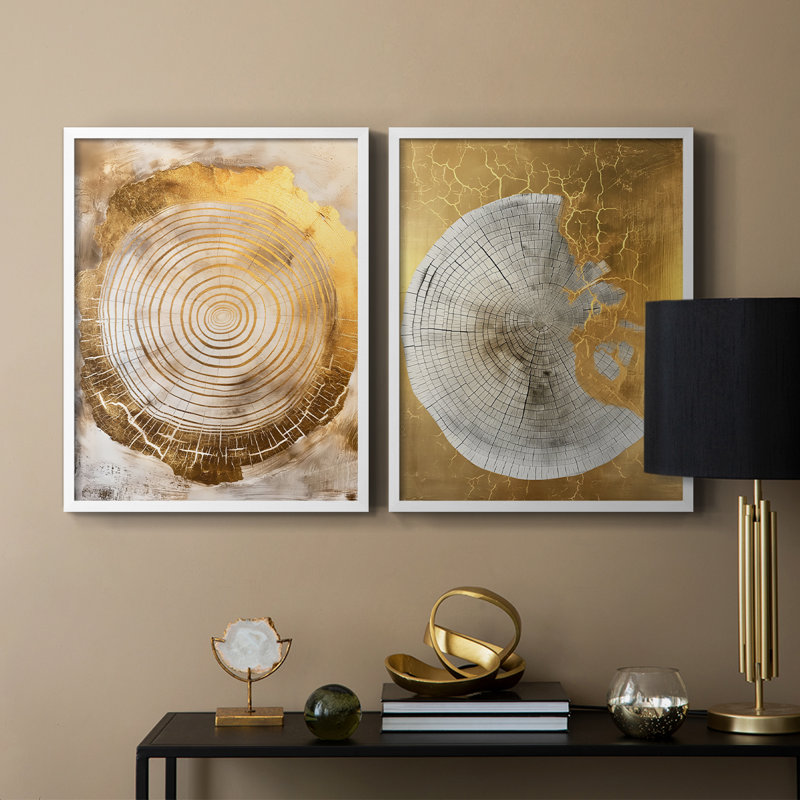 ABSTRACT Series CCXVI - Reproduction encadrée de qualité supérieure - prête à être accrochée - aucun clou requis - aucun clou requis