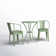 Alan 2 - Person Metal Patio Dining Set with Round Table