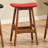 Upholstered Counter Stool with Solid Wood Frame-12512887