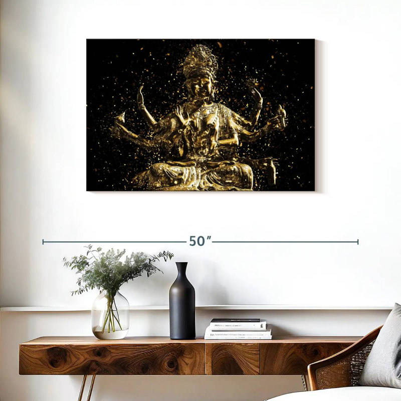 Adella Golden Shiva, 24" H x 36" W