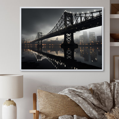 " Gray Bridge Urban Connection Charcoal II "