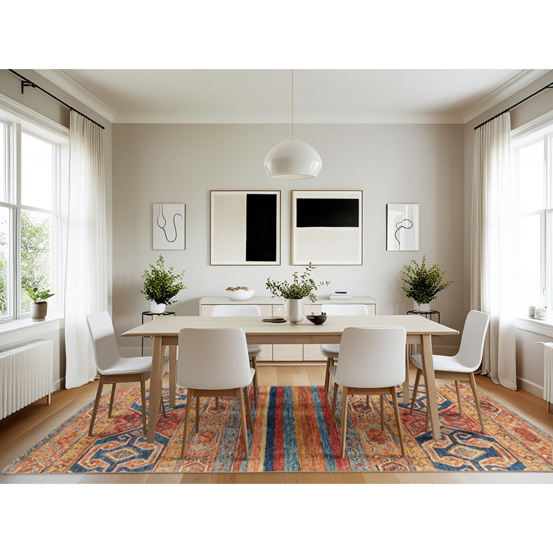 Abstract Indoor Rug, Rectangle 7' x 10'
