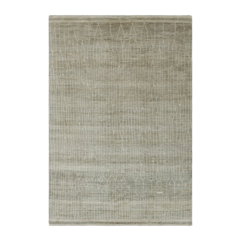 Modern One-of-a-Kind 6'0x9'0 Hand Knotted Area Rug