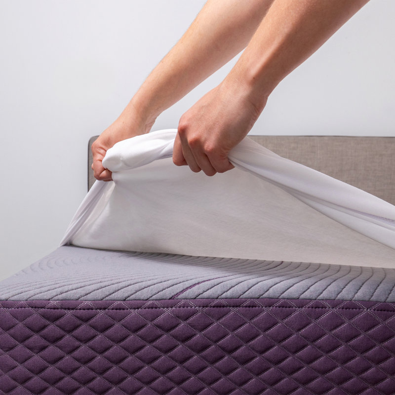 Purple Waterproof Mattress Protector Standard, Twin