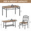 Ensemble de table de salle à manger 4 pièces avec banc et 2 chaises, ensemble de cuisine compact avec tablette de rangement pour petits espaces