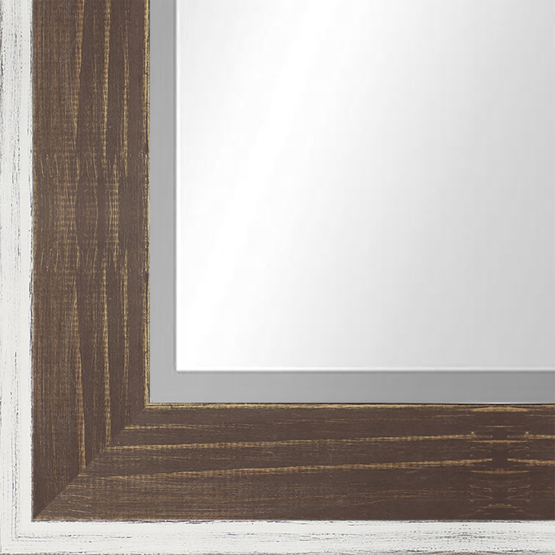 Bois naturel, Blanc / brun, 22,5 po x 22,5 po