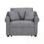 Fauteuil convertible en chenille avec dossier réglable-428265134