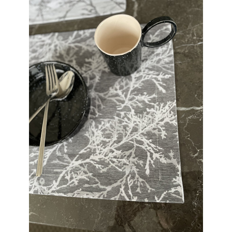 Branch Placemat - Charcoal Grey