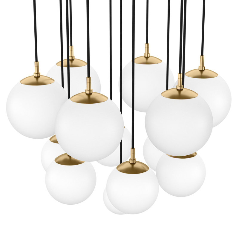 Spider Small Chandelier-Black Gunmetal, Burnished Brass