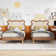 Bear Shape Adjustable Headboard Platform Bed Frame Set (Set Of 2)