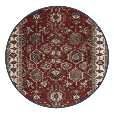 Tapis persan noir lavable à la machine