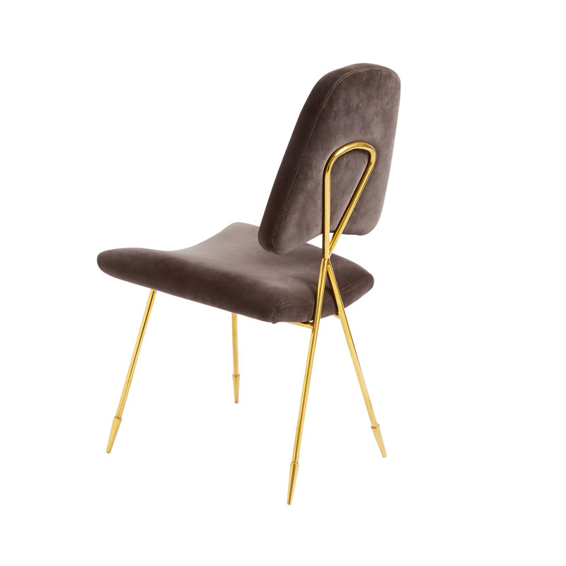 Maxime Dining Chair, 100% Cotton Rialto Charcoal