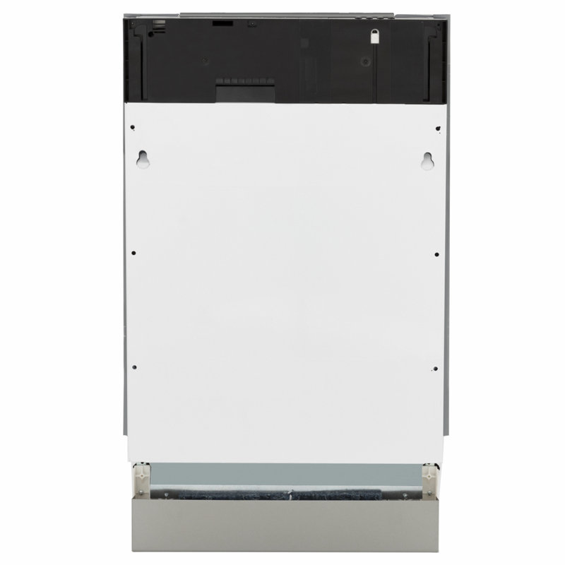 ZLINE Autograph 18 in. Tallac 3rd Rack Dishwasher Auto Door Open, 51dBa, Panel Ready, Black Handle, Matte Black