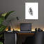  «Moon Waning No. 2» par Brandon Wong, art mural en verre acrylique, 12 po x 16 po