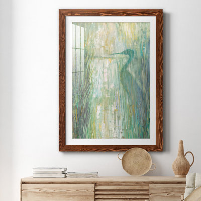 Morning Egret II - peinture encadrée