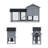 Denique Weather Resistant Rabbit Hutch