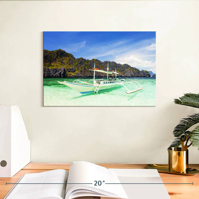 Mehar El Nido Boat, 8" H x 12" W