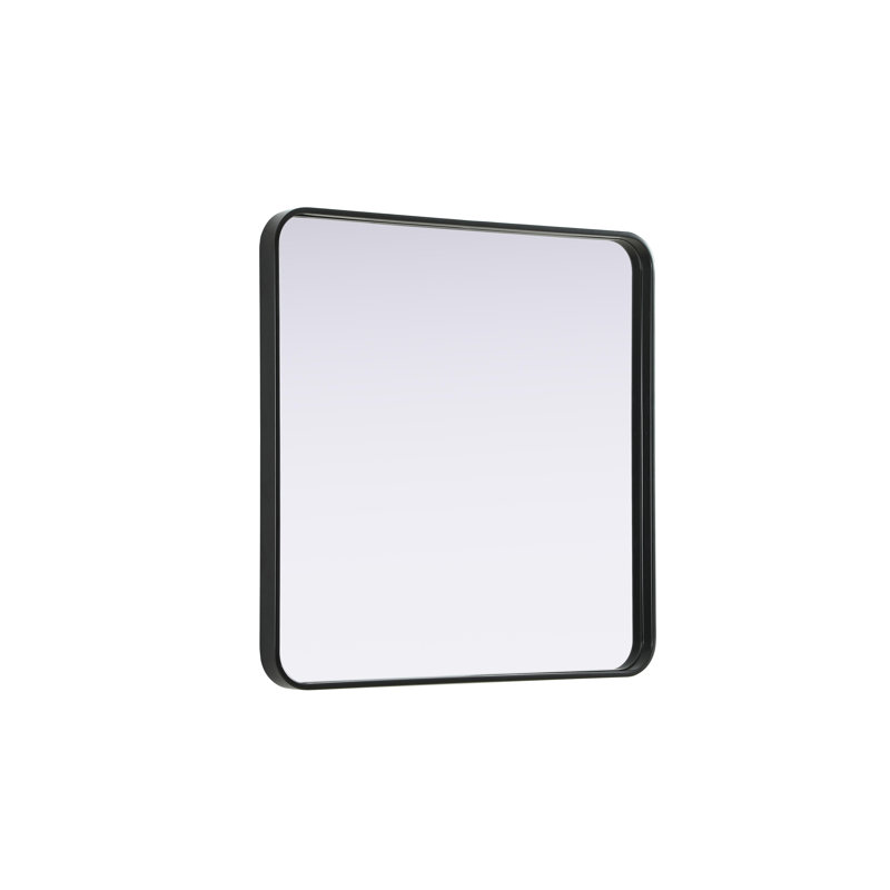 Erath Contour Metal Mirror, 30" x 30", Black