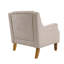 Fauteuil d'appoint, fauteuil de salon, ensemble de repose-pieds avec clous en laiton rétro, fauteuil capitonné capitonné-1678335994