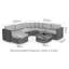 Renderos Barcelona Rattan Corner Group - with Ice Bucket-21807210